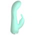 Cuties Mini 4 - Oplaadbare waterdichte konijnenvibrator (groen)