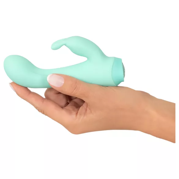 Cuties Mini 4 - oplaadbare rabbit vibrator - waterdicht - groen