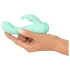Cuties Mini 4 - oplaadbare rabbit vibrator - waterdicht - groen