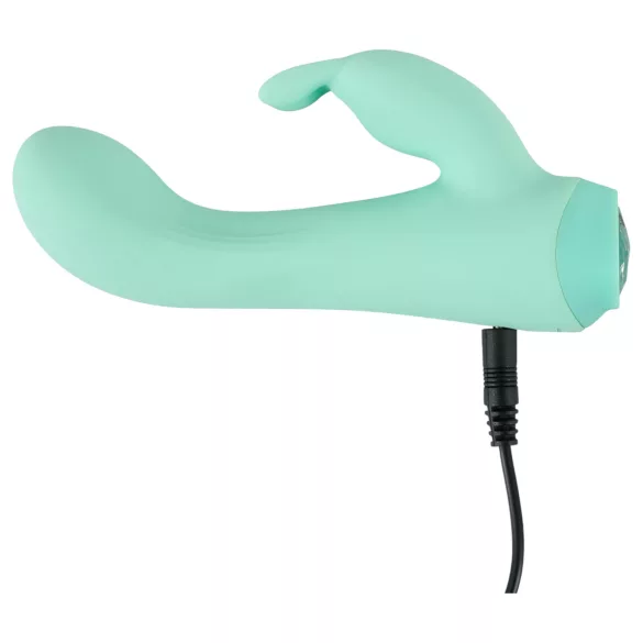 Cuties Mini 4 - oplaadbare rabbit vibrator - waterdicht - groen