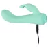 Cuties Mini 4 - oplaadbare rabbit vibrator - waterdicht - groen