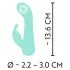 Cuties Mini 4 - oplaadbare rabbit vibrator - waterdicht - groen