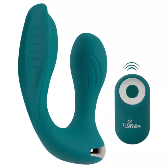 SMILE Hands-free - draagbare opzetbare vibrator (turkoois)