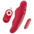 Smile - oplaadbare, draadloze slipvibrator (rood)