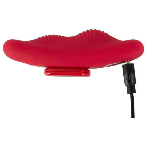 Smile - vibrerende slip met afstandsbediening - oplaadbaar - rood