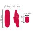 Smile - oplaadbare, draadloze slipvibrator (rood)