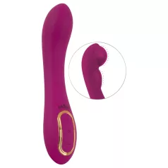   Javida - Vibrator met dubbele pompfunctie - Vibrerend - Siliconen - Paars