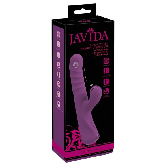 Javida - 3in1 konijntjesvibrator (paars)