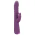 Javida - vibrator met stootfunctie en clitorisstimulator - siliconen - paars