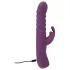 Javida - vibrator met stootfunctie en clitorisstimulator - siliconen - paars