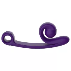   Snail Vibe Curve - duo vibrator voor clitoris en vagina - siliconen - paars