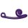 Slakken Vibe Curve - 2-in-1 clit stimulator vibrator (paars)