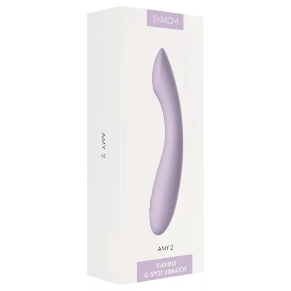 Svakom Amy 2 - oplaadbare, waterdichte G-spot vibrator (paars)