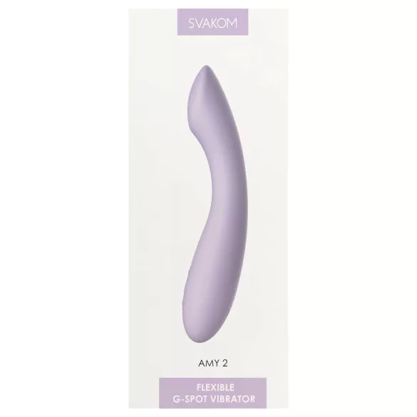 Svakom Amy 2 - oplaadbare, waterdichte G-spot vibrator (paars)