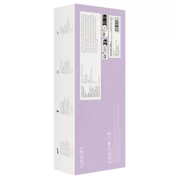 Svakom Amy 2 - oplaadbare, waterdichte G-spot vibrator (paars)