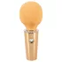 You2Toys - mini wand vibrator - oplaadbaar massage apparaat - geel