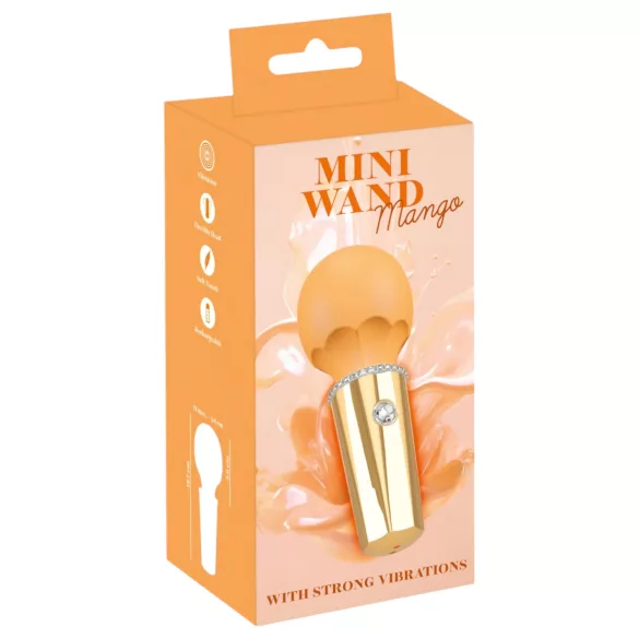 You2Toys - mini wand vibrator - oplaadbaar massage apparaat - geel