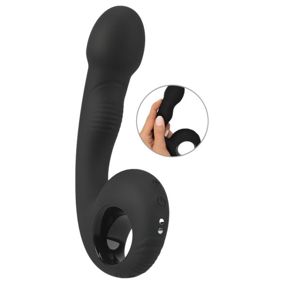 Black Velvet - G- en P-punt vibrator (zwart)