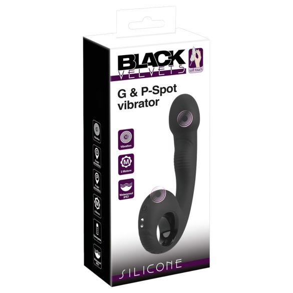 Black Velvet - G- en P-punt vibrator (zwart)