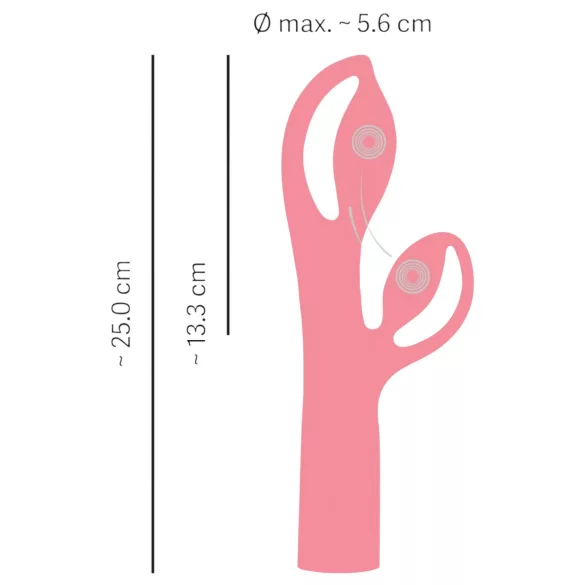 You2Toys Fabulous - rabbit vibrator - oplaadbaar - siliconen - roze