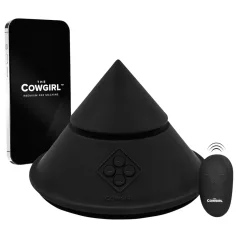   The Cowgirl Cone - app-gestuurde premium seksspeeltje/machine - met 2 verwisselbare opzetstukken, 20 vibratiestanden (zwart)
