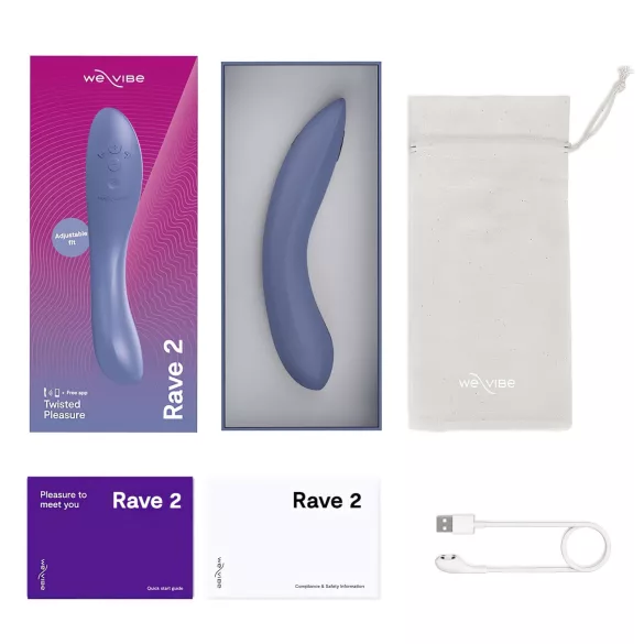 We-Vibe Rave 2 - App-gestuurde G-spot vibrator (blauw)