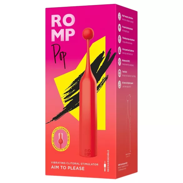 ROMP Pop - mini clitoris vibrator - rood