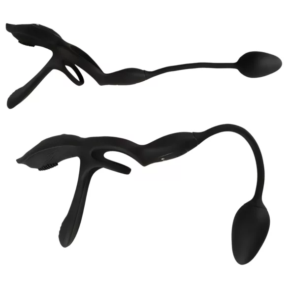 Couples Choice - vibrerende cockring - multifunctioneel - zwart