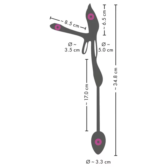 Couples Choice - vibrerende cockring - multifunctioneel - zwart