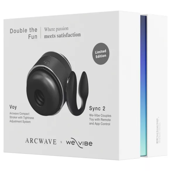 Arcwave Voy en We-Vibe Sync 2 - Double the Fun set (zwart)