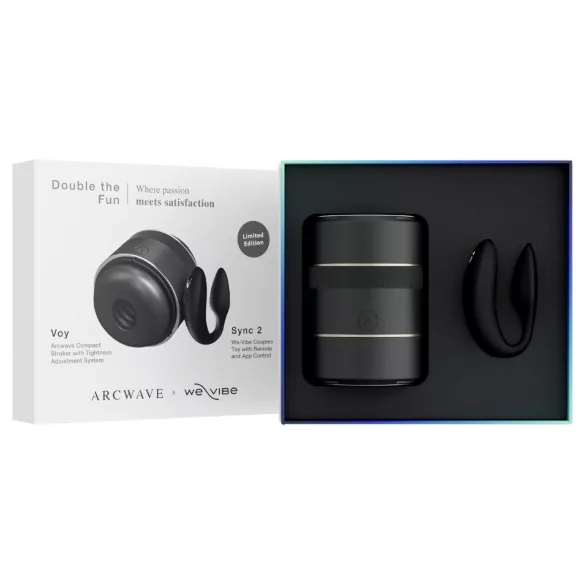 Arcwave Voy en We-Vibe Sync 2 - Double the Fun set (zwart)
