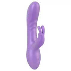 Smile - vibrator met clitorisstimulator - siliconen - paars