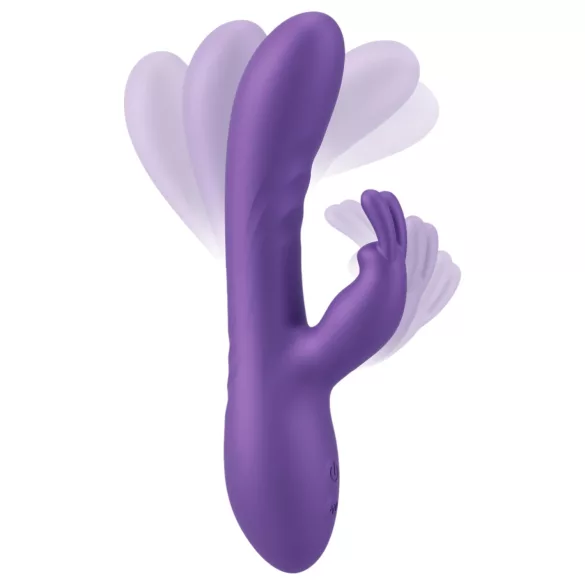 Smile - vibrator met clitorisstimulator - siliconen - paars