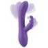 Smile - vibrator met clitorisstimulator - siliconen - paars
