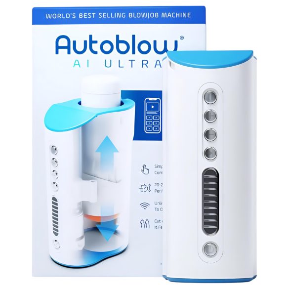 Autoblow A.I. Ultra - Netstroom Super Mond Masturbator (wit)