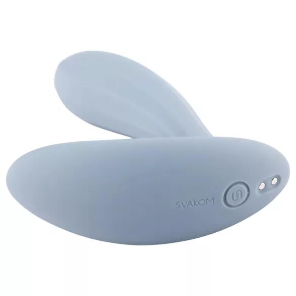 Svakom Erica - draagbare, app-gestuurde opzetvibrator (blauw)