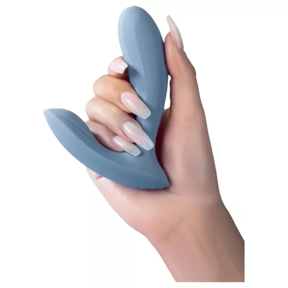Svakom Erica - draagbare, app-gestuurde opzetvibrator (blauw)