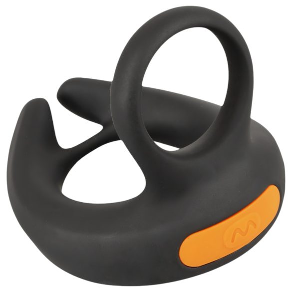 Rebel - vibrerende penis- en balring (zwart)