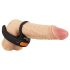 Rebel - vibrerende penis- en balring (zwart)