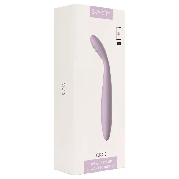Svakom Cici 2 - App-gestuurde G-spot vibrator (paars)