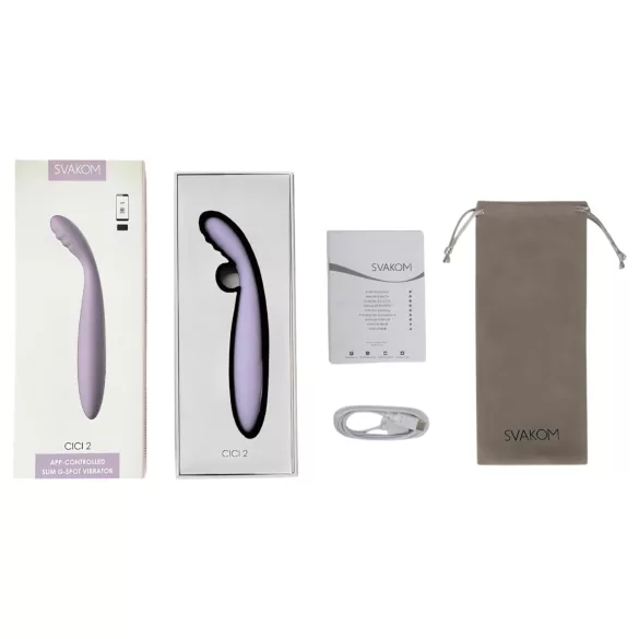 Svakom Cici 2 - App-gestuurde G-spot vibrator (paars)