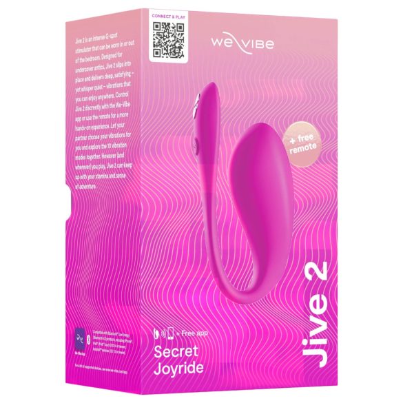 We-Vibe Jive 2 - oplaadbare, slimme vibratie-ei (roze)