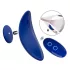 Smile - draagbare extra dunne vibrerende slip met afstandsbediening (blauw)