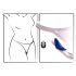 Smile - extra dunne, afstandsbediende slip vibrator (blauw)