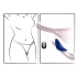 Smile - draagbare extra dunne vibrerende slip met afstandsbediening (blauw)