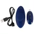 Smile - draagbare extra dunne vibrerende slip met afstandsbediening (blauw)