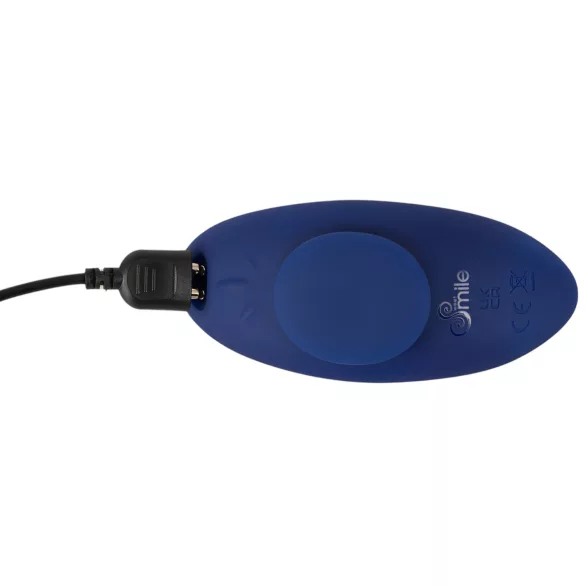 Smile - draagbare extra dunne vibrerende slip met afstandsbediening (blauw)