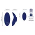 Smile - draagbare extra dunne vibrerende slip met afstandsbediening (blauw)