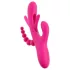 SMILE - drievoudige vibrator met tong (roze)