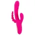 SMILE - drievoudige vibrator met tong (roze)